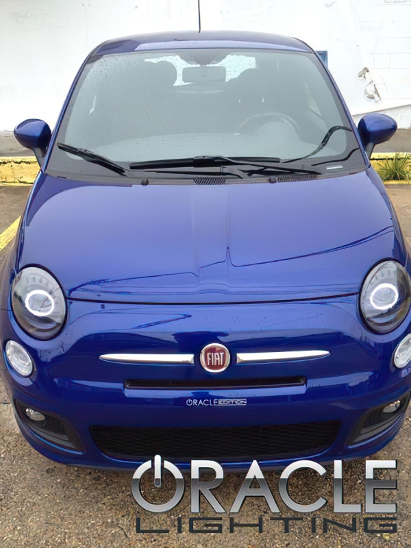 Fiat 500 Headlight Halo Kit - ORACLE Lighting - UV/Purple - `12-`17